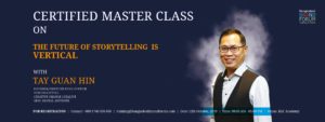 Read more about the article REGISTER FOR CERTIFIED MASTER CLASS ON THE FUTURE OF STORYTELLING IS VERTICAL