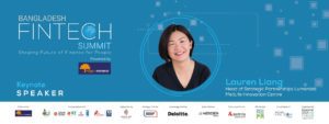 Read more about the article LAUREN LIANG TO GIVE KEYNOTE SPEECH AT BANGLADESH FINTECH SUMMIT