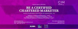 Read more about the article BECOME A CHARTERED MARKETER WITH CIM