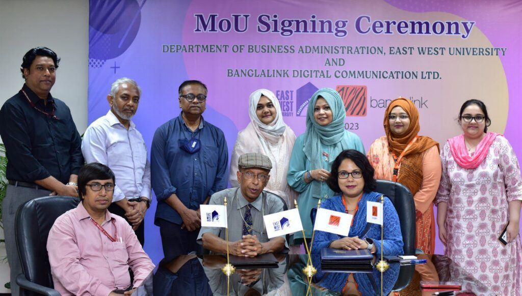 Read more about the article Banglalink Signs MoU with East West University to Facilitate Students’ Skill Development