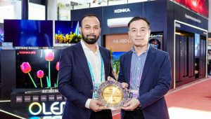 Read more about the article Electro Mart Group awarded the Outstanding Distributor Award for Konka Brand Electronics Promoting in Bangladesh.