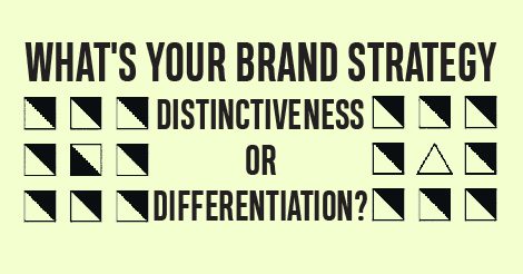 Read more about the article What’s Your Brand Strategy: Distinctiveness or Differentiation?