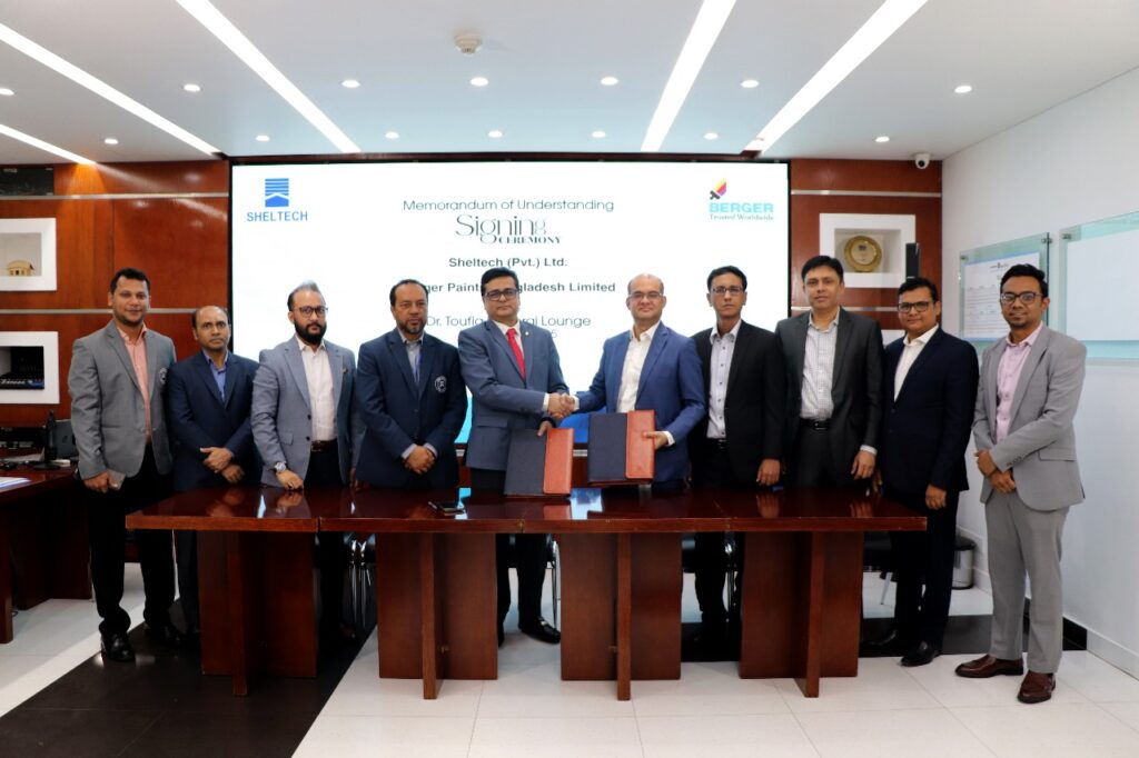 You are currently viewing Sheltech Group and Berger Paints Bangladesh Ltd. Strengthen Ties with New Strategic Partnership