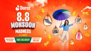 Read more about the article Daraz unleashes ‘8.8 Monsoon Madness’ campaign with up to 80% off
