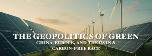 Read more about the article THE GEOPOLITICS OF GREEN: CHINA, EUROPE, AND THE US IN A CARBON-FREE RACE