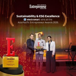 Electro Mart honored with Asia Pacific Entrepreneur Awards 2026