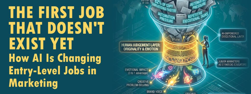 Read more about the article THE FIRST JOB THAT DOESN’T EXIST YET How AI Is Changing Entry-Level Jobs in Marketing
