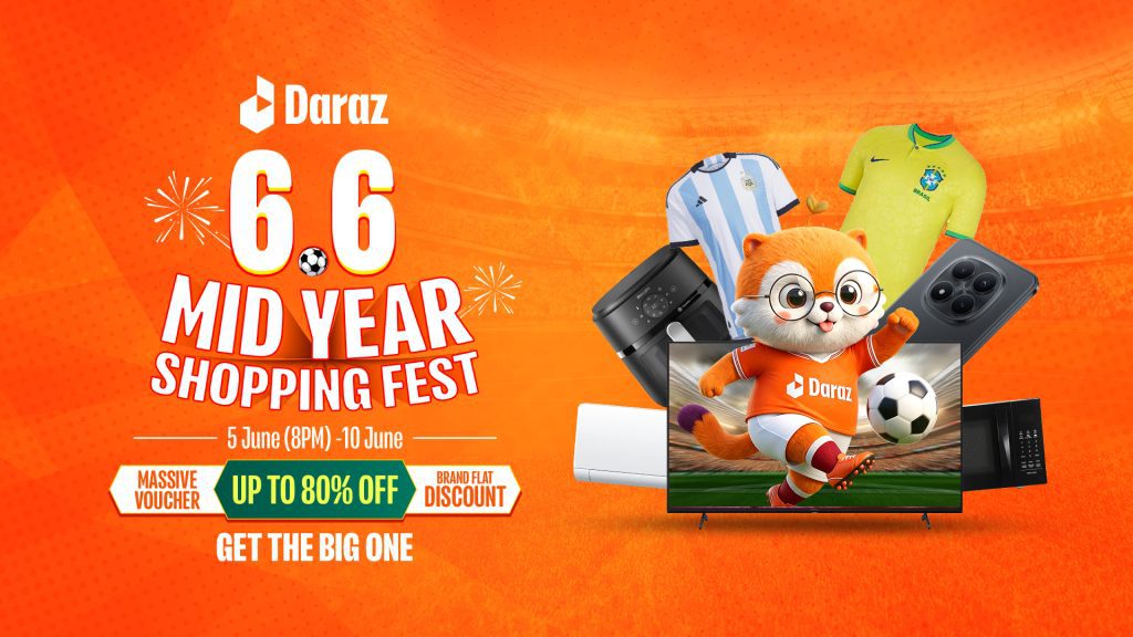 You are currently viewing Daraz 6.6 Mid-Year Shopping Fest Brings Unmissable Deals, Exclusive Brand Discounts and Exciting Rewards for Shoppers Nationwide