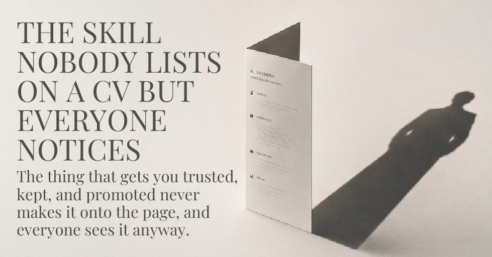 Read more about the article The Skill Nobody Lists on a CV but Everyone Notices
